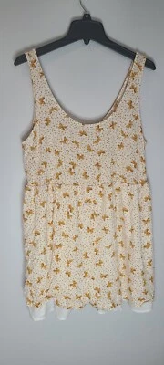 Mameluco Forever 21 Plus sin mangas estampado mariposa 1X Foto 1 de 3