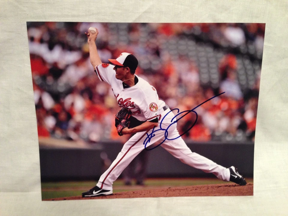 ORIOLES KEVIN GAUSMAN SIGNED AUTOGRAPHED BASEBALL 8X10 PHOTO COA *WOW* E Foto 1 de 1