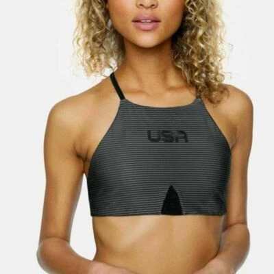 Top de bikini Hurley para mujer equipo EE. UU. secado rápido Phantom cuello alto surf XXL Foto 1 de 4