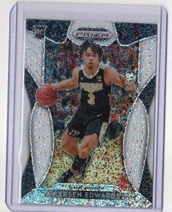 2019-20 Panini Prizm Draft Picks Prizms #98 White Sparkle Carsen Edwards RC
