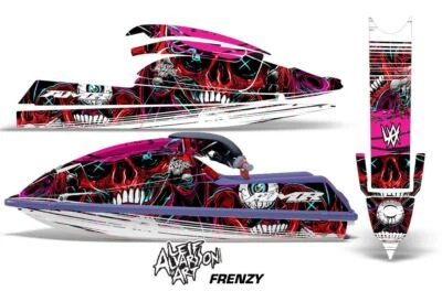 Adesivi Grafici Per Jet Ski Kawasaki 750 SX SXR 1992-1998 FRENZY R - Image 1 of 2