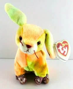 RABBIT The Bunny - Zodiac Ty Beanie Baby - Tie Dye MWMT 2000 - Picture 1 of 8