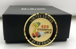 429 CJ COMMEMORATIVE COIN WITH BAG - FORD MUSTANG - DRAG RACING-TORINO - DRAG - Picture 1 of 5