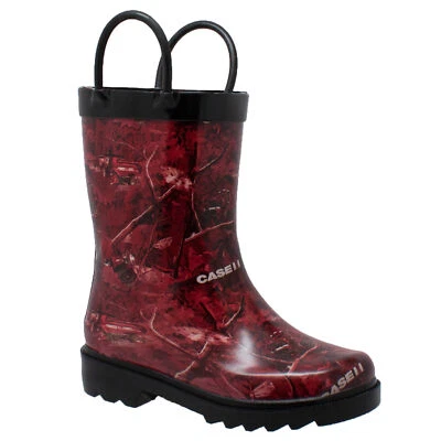 Case IH Toddler Boys Red Camo Rubber Work Boots - Image 1 of 4