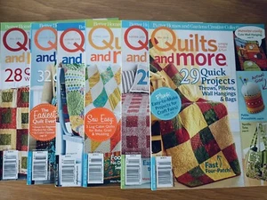 6 x Quilts and More Magazines Fall 2008 -Fall 2009 Better Homes and Gardens EXC - Picture 1 of 19