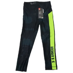 Pantalones deportivos para mujer Under Armour XS negros verdes Capri equipo térmico compresión - Imagen 1 de 11