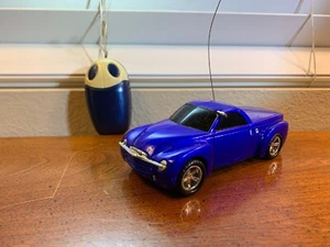 VINTAGE Chevrolet Blue RC Car 1:32 Scale + Controller WORKS 27mhz RARE - Picture 1 of 12
