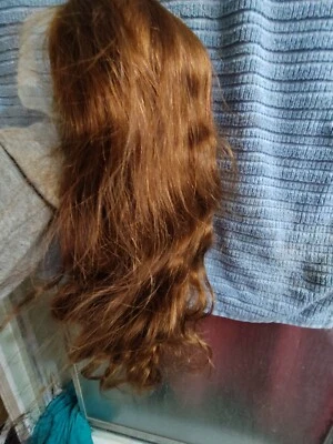 Cabello humano 24 pulgadas marrón Foto 1 de 4