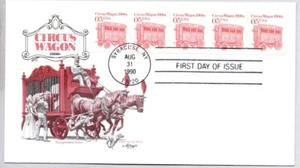 #2452 CIRCUS WAGON TRANSPORTATION SERIES FIRST DAY ISSUE, ARTMASTER FDC - Picture 1 of 1