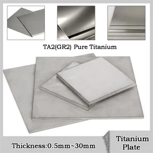 Hoja de placa de metal de titanio TA2/GR2 0,5 mm-30 mm de espesor suministros de metalurgia - Imagen 1 de 11