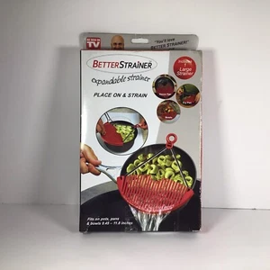 BetterStrainer Expandable Strainer Fits On Pots And Pans And Bowls 9.45-11.8 in. - Picture 1 of 9