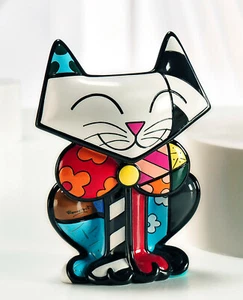 Romero Britto SAM Katzenfigur Größe 6 IN ** NEU ** - Bild 1 von 2