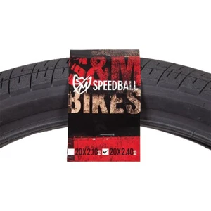 Neumáticos de bicicleta BMX S&M speedball 1 par + TUBOS! 20 X 2.40" Negro (2) Fit Park Street - Imagen 1 de 3