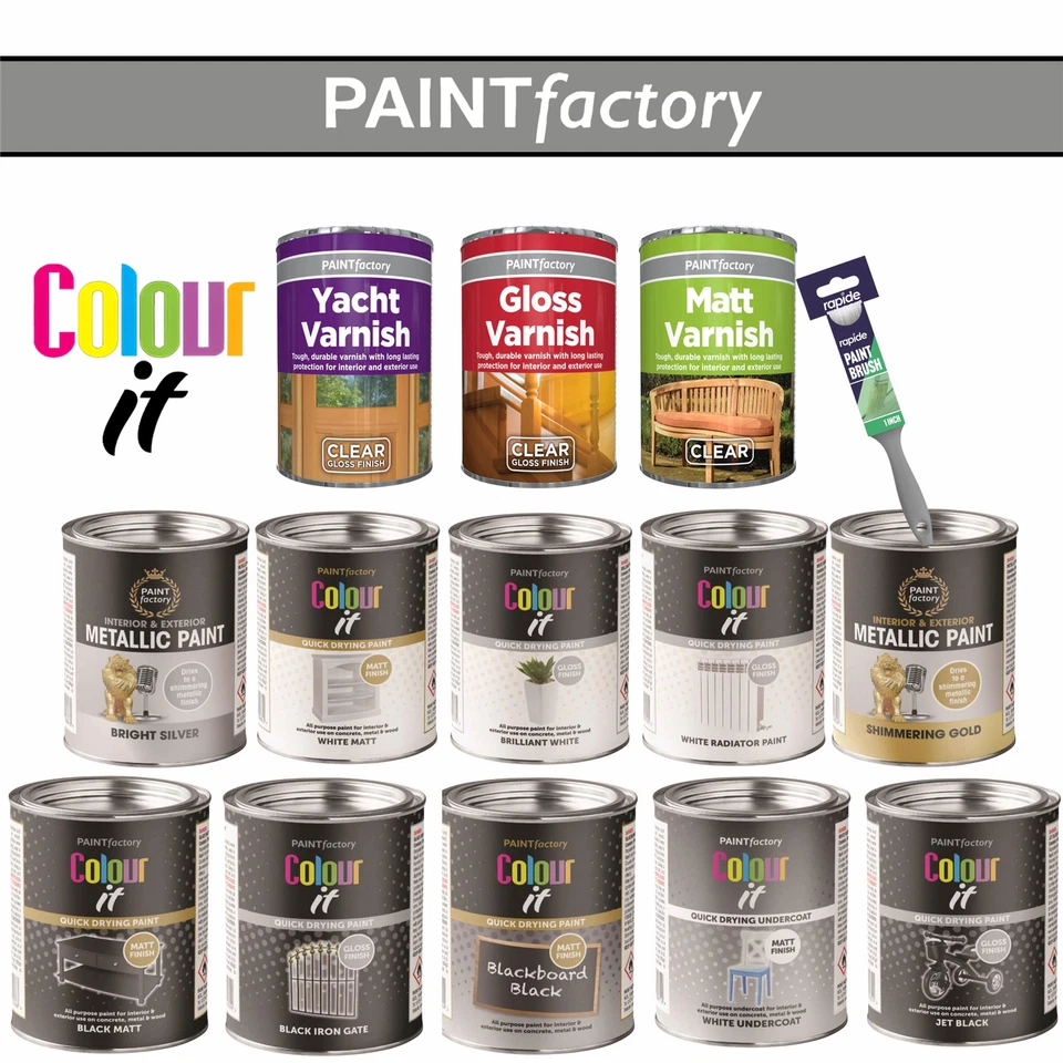 Tin Paint Matt Gloss Metallic Metal Wood Concrete Indoor Outdoor Fast Dry 300ml - Image 1 of 1