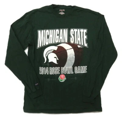 Michigan State 2014 Rose Bowl T-Shirt Mens Medium Long Sleeve Jansport - Image 1 of 3