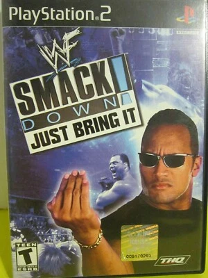 PS2 WWF Smackdown: Just Bring It (Sony PlayStation 2 2001) Complete - Image 1 of 4