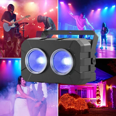 180W RGBW Par Light 2-Eyes COB Light DMX512 Stage Lighting for DJ Party Events - Image 1 of 4