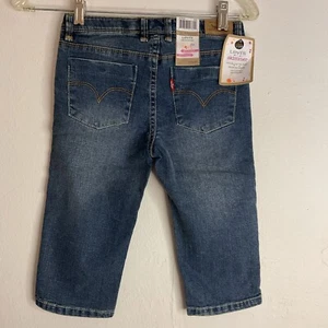 Levi’s Size 8 Girls Below The Knee Premium Denim Jorts (new) - Picture 1 of 12