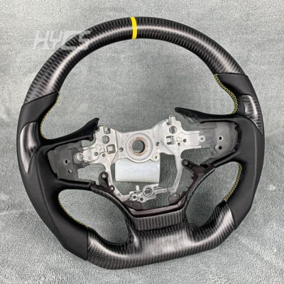 Volante de fibra de carbono mate para Lexus ES300 ES250 ES350 LS UX 2019-23 Foto 1 de 4