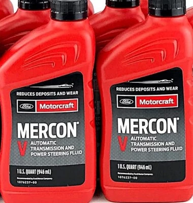 (2) Fluido de transmisión automática Motorcraft XT-5-QMC MERCON V cuarto de galón DOS CUARTOS Foto 1 de 2