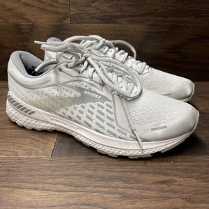 Brooks Shoes Womens 9.5 B Adrenaline GTS 21 Running Sneakers 1203291B153 White - Picture 1 of 16