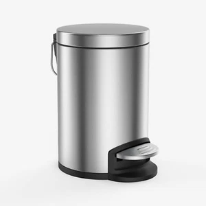 Small Trash Can With Lid For Bathroombedroomofficemini Garbage Can With Foot Ped - Picture 1 of 8