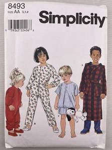 VTG Simplicity # 8493 Baby/Toddler Unisex SleepWear Sz 6 Months/12 months/2T New - Picture 1 of 3