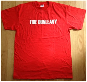 CLIPPER NATION, FIRE DUNLEAVY - T SHIRT- RED Sz L NEW CLIPPER'S TEAM COLLECTIBLE - Picture 1 of 2