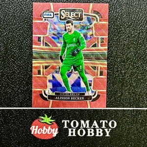 PANINI SELECT FIFA 2023-24 ALISSON BECKER /149 RED WAVE REFRACTOR TERRACE - Picture 1 of 2