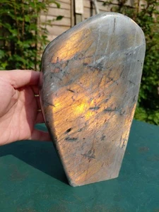 2265g Flame Orange Gold Labradorite crystal Double Flash Freeform Minerals Rare - Picture 1 of 17