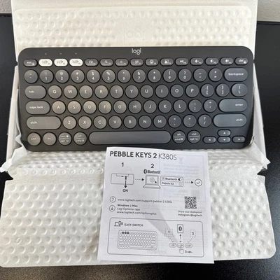 Logitech Pebble Keys 2 K380s, Multi-Device Portable Bluetooth Keyboard - Image 1 of 4