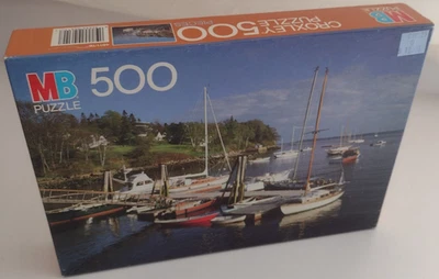 Rockport, Maine Puzzle 500 pcs 14x20 NIB Sealed 12+ Croxley 1986 Milton Bradley - Image 1 of 2