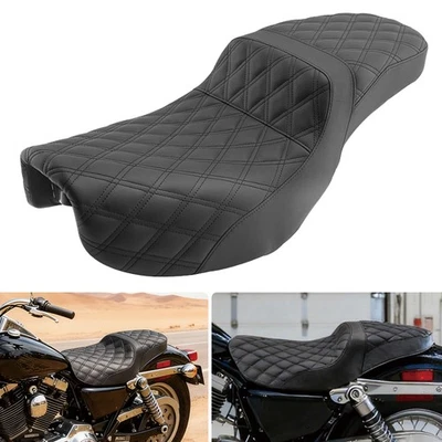 Driver & Passenger Seat Fit For Harley Dyna Low Rider Street Bob 2006-2017 - Image 1 of 4