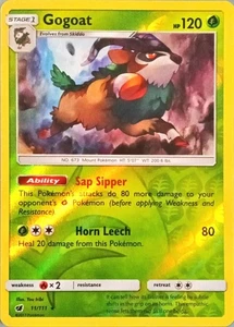 Gogoat Crimson Invasion Pokémon TCG 11/111 Reverse Holo Rare ࿊ - Picture 1 of 2
