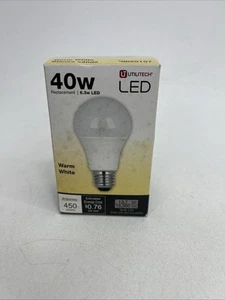 Utilitech LED Lightbulb Warm White 40 W- A19 - Picture 1 of 7