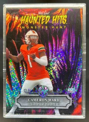 2024 Wild Card Haunted Hits Cameron Ward Pumpkin Sparkles Purple #1/2 - Image 1 of 2