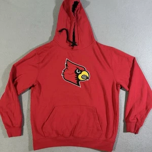 Campus Heritage Louisville Cardinals Pullover Hoodie Sweatshirt Embroidered LG - Picture 1 of 9