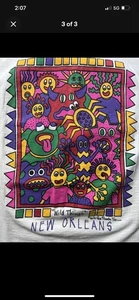 VINTAGE KEITH HARING 1989 NEW ORLEANS “WILD THINGS” TSHIRT MEN’S MED - Picture 1 of 4