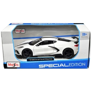 Maisto 31534w Special Edition Diecast Model: White Chevrolet Corvette Stingra... - Picture 1 of 1