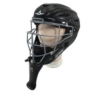 ALL-STAR MVP2500-1 Adult Baseball & Softball Catcher's Helmet Black  7 - 7 1/2" - Picture 1 of 15