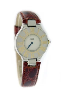 Reloj de cuarzo vintage Must De Cartier 21 1340 31 mm dos tonos acero inoxidable - Imagen 1 de 10
