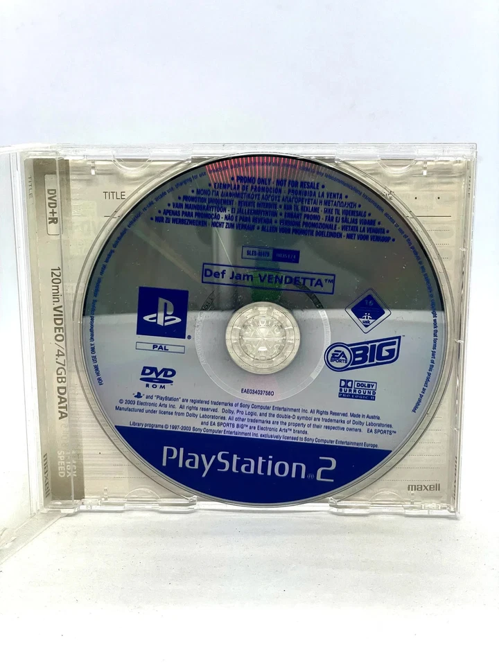 Def Jam Vendetta PROMO PS2 (game only) PAL ENGLISH TESTED & AUTHENTIC CD - Image 1 of 1