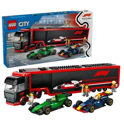 LEGO CITY: F1 Truck with RB20 & AMR24 F1 Cars [1086 PCS] [60445] [Sealed] - Image 1 of 4