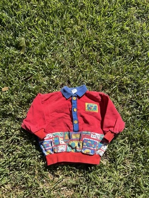 Sudadera Pullover Deportiva OshKosh B’Gosh De Colección Niño Pequeño Talla 2T Hecha en EE. UU. Foto 1 de 4