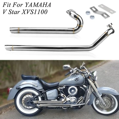 Shortshots Staggered Exhaust Muffler Pipes For Yamaha V-Star XVS1100 1999-2009  Foto 1 de 4