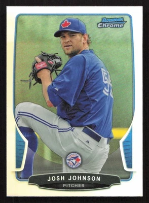 2013 Bowman Chrome Josh Johnson Refractors #206 Card - Image 1 of 2