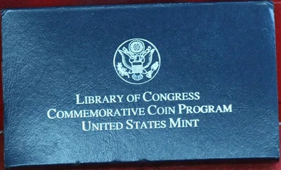 Uncirculated 2000 Library of Congress Comm Silver Dollar - Image 1 of 2
