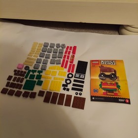 Lego BRICK HEADZ 41587 ROBIN Complete w/Manual DC Comics Batman Super Heroes