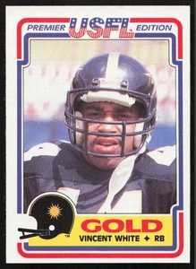 1984 Topps USFL #31 Vincent White Denver Gold HIGH GRADE - Picture 1 of 2