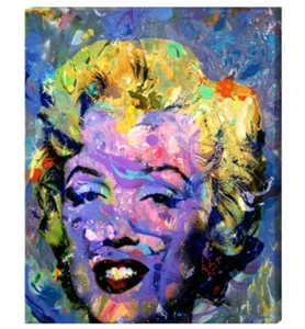 Marilyn Monroe Art Canvas Painting or Photo Print Abstract Andy Warhol Artwork - Picture 1 of 1